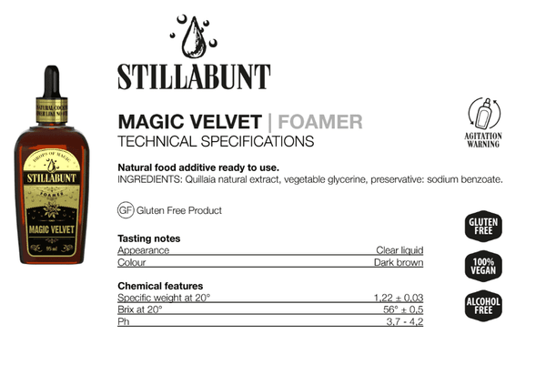 Stillabunt Magic Velvet - Blød skum til toppen af cocktails - 95 ml