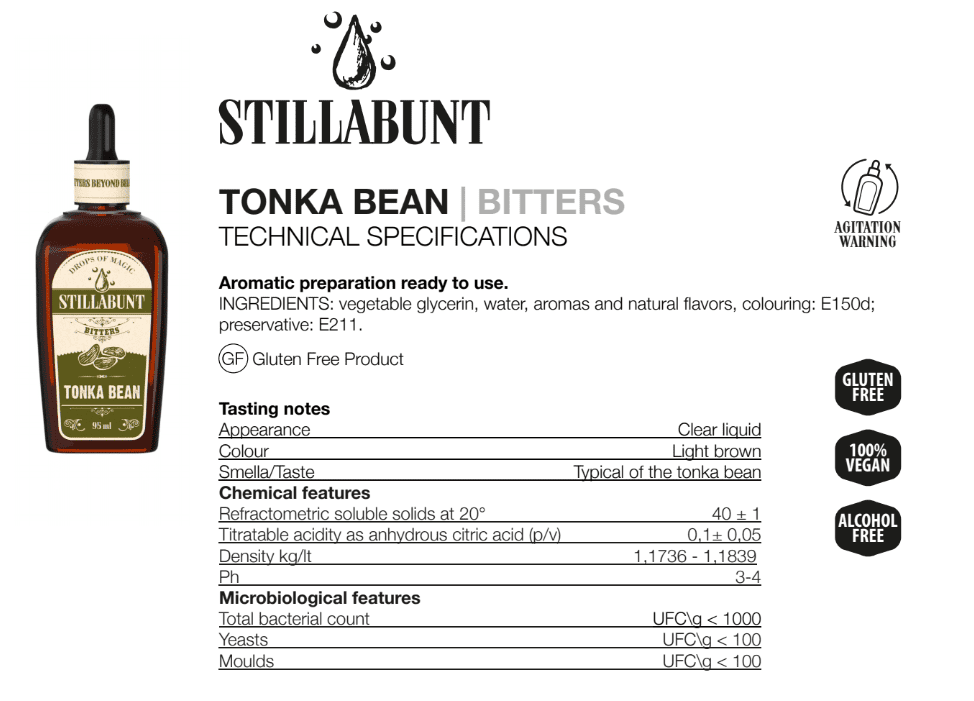 Stillabunt Tonka Bean Bitter 95 ml - med Pipette - Cocktail Served #