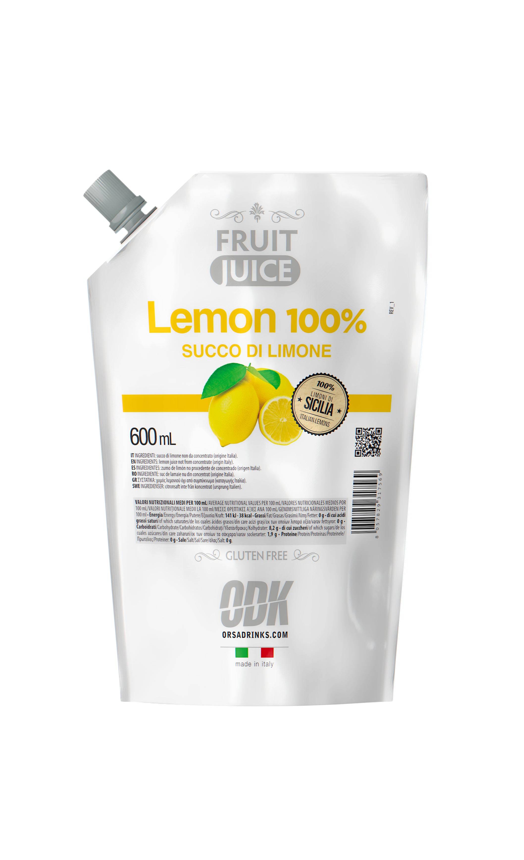 ODK Lemon 100% Pure 600 ml - Kommer snart