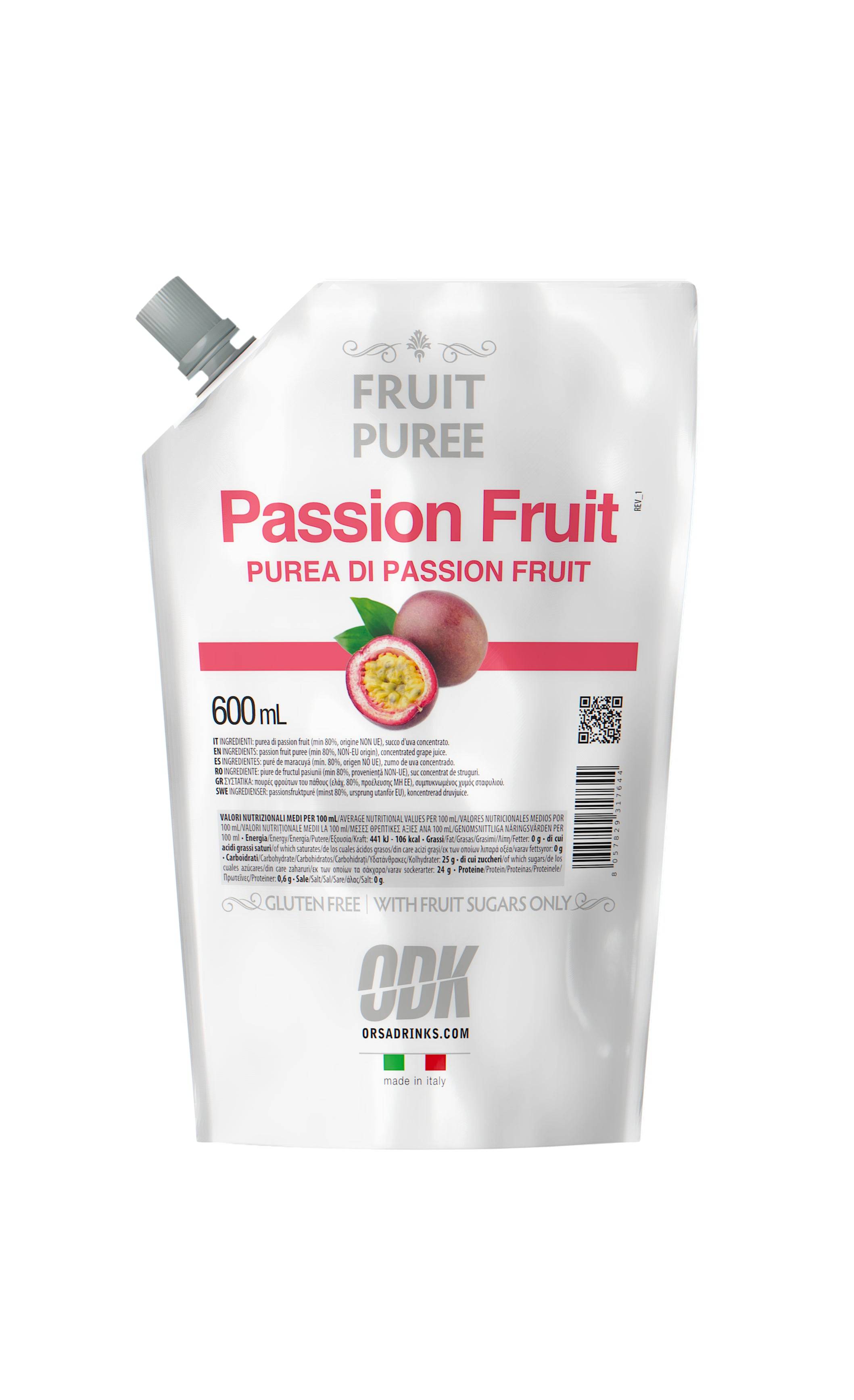 ODK Passionsfrugt Pure 600 ml - Kommer snart